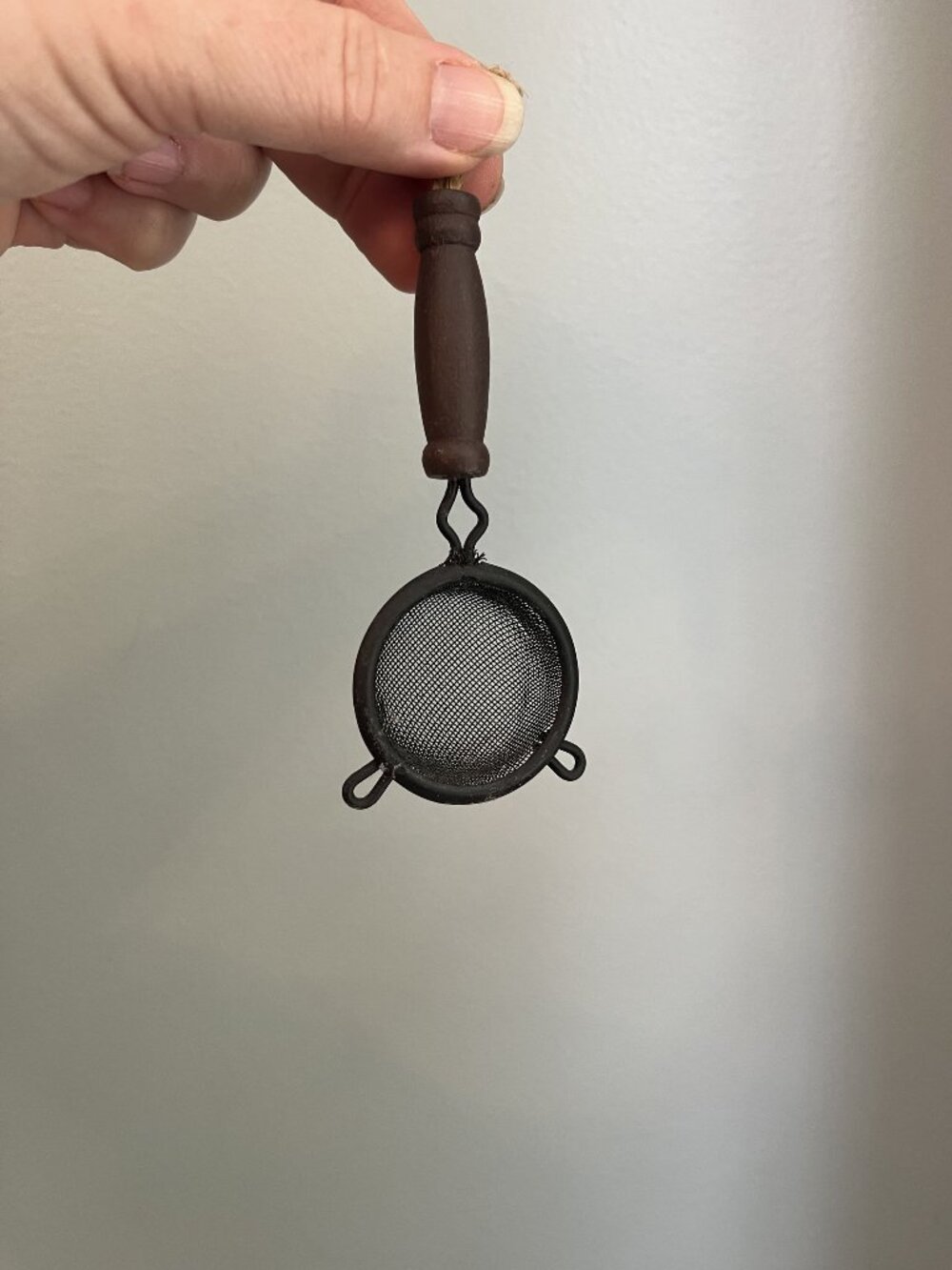 Miniature Vintage Kitchen Strainer Sieve Trinket Shelf Item